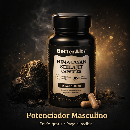 Shilajit BetterAlt™ - 60 Cápsulas + Sexbook GRATIS