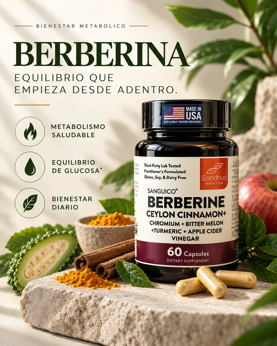 Berberina Complex+ | Fórmula Avanzada para el Bienestar Metabólico