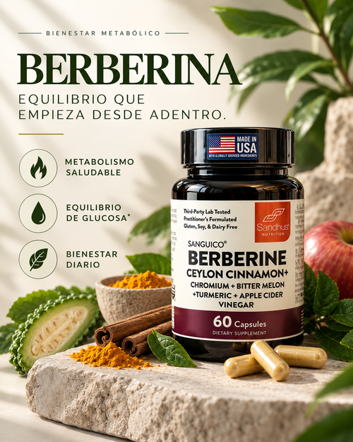 Berberina Complex+ | Fórmula Avanzada para el Bienestar Metabólico